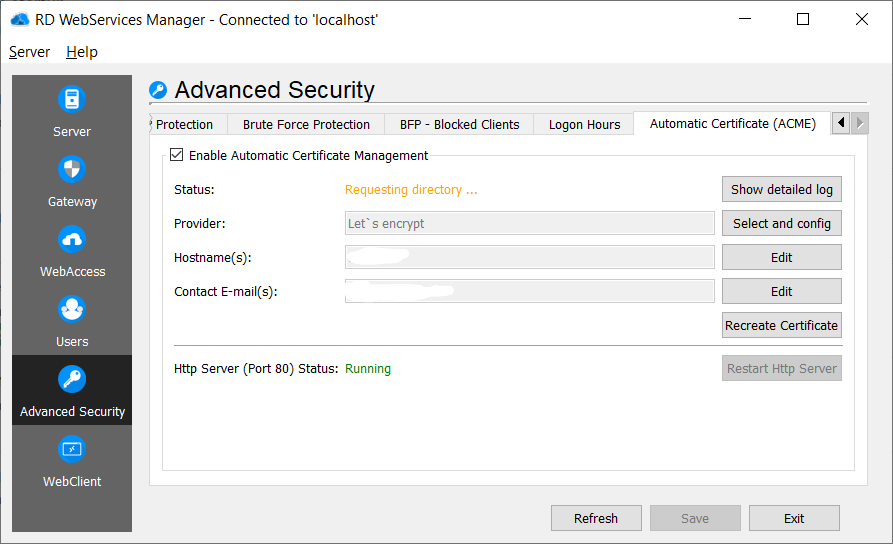 RD Advanced Security ACME