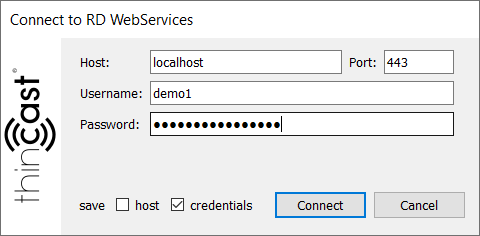 Login window