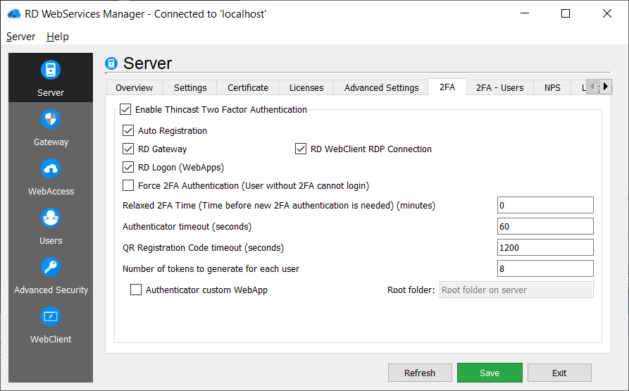 2FA Settings