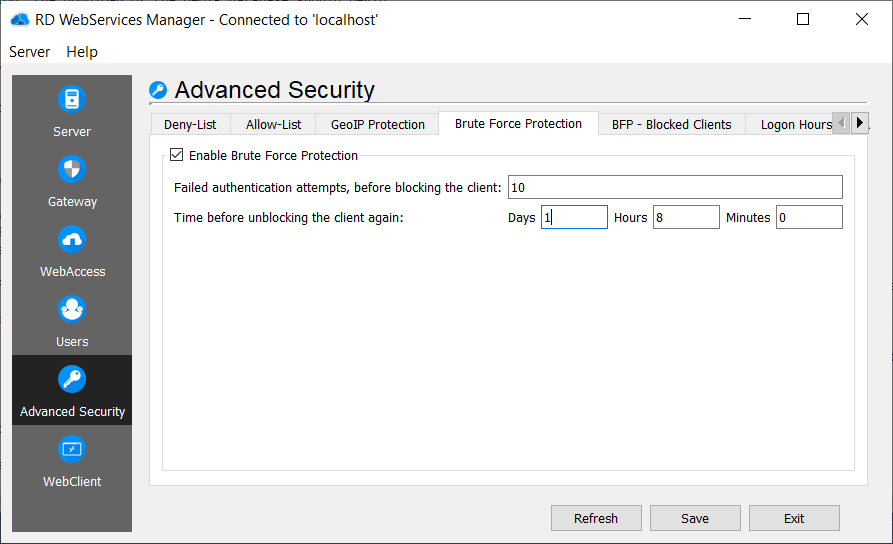 RD Advanced Security Brute Force Protection