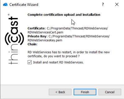 Certificate Wizard