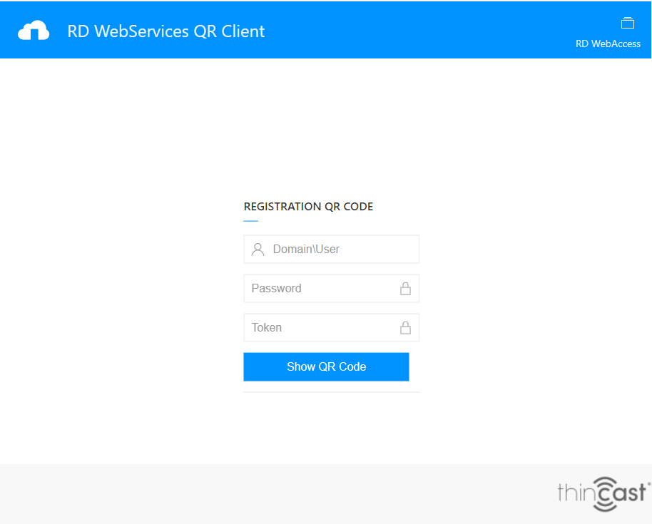 QR Client WebApp