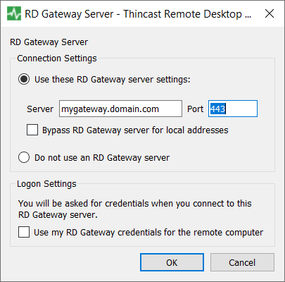 RD Gateway configuration